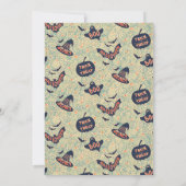 Kinder uitnodiging van het Costume Birthday Party (Achterkant)