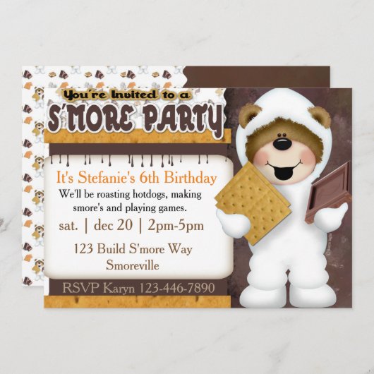 Kinder uitnodiging van meer partijen (Voorkant / Achterkant)