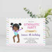 Kinder uitnodiging voor dansfeest (Staand voorkant)