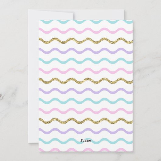 Kinder uitnodiging voor dansfeest (Achterkant)