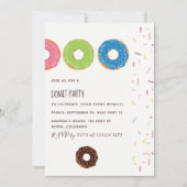 Kinder uitnodiging voor Donut (Voorkant)