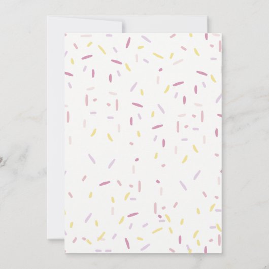 Kinder uitnodiging voor Donut (Achterkant)