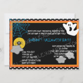 Kinder uitnodiging voor Halloween (Voorkant)