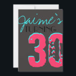 Kinder uitnodiging voor opvallende verrassingsfees<br><div class="desc">Deze uitnodiging is perfect voor een 30e verjaardag of een feestje voor kinderen.</div>