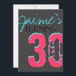 Kinder uitnodiging voor opvallende verrassingsfees<br><div class="desc">Deze uitnodiging is perfect voor een 30e verjaardag of een feestje voor kinderen.</div>