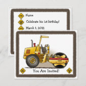 Kinder uitnodiging voor Rollend materieel (Voorkant / Achterkant)