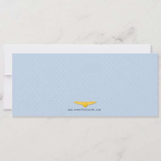 Kinder uitnodiging voor vliegtickets - Birthday (Achterkant)