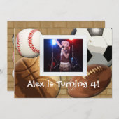 Kinder uitnodiging voor zondagse sport (Voorkant / Achterkant)