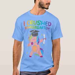 Kinder Unicorn Dab I Crush Kindergarten Afgelopen T-shirt