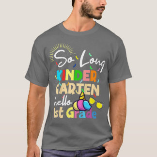 Kinder Unicorn Dus Lange Kindergarten Hallo 1e kla T-shirt