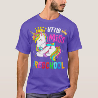 Kinder Unicorn Miss Preschool studenten T-shirt