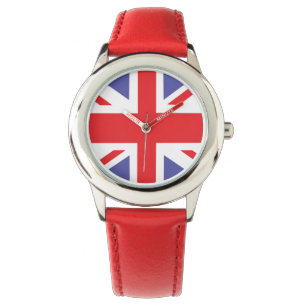 Kinder Union Jack Britse horloge