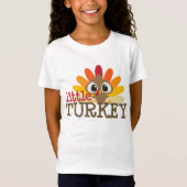 Kinder unisex kleine kalkoen Thanksgiving T-shirt (Voorkant)