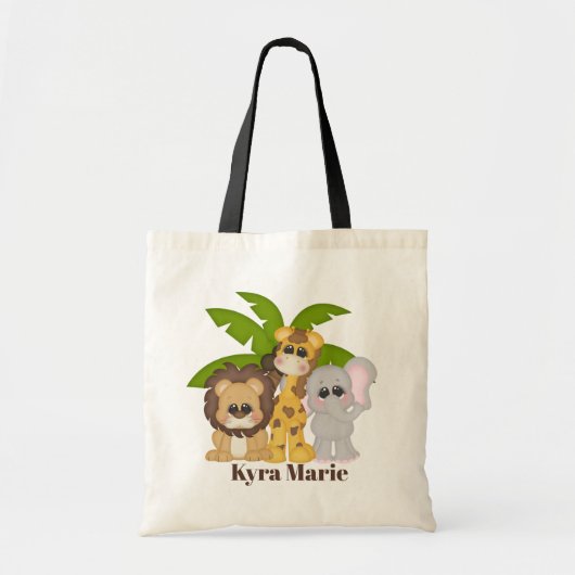 Kinder unisex-oerwouden toevoegen naam tote bag (Voorkant)
