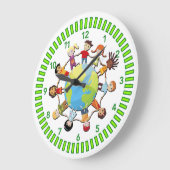 Kinder Unite for Peace Clock Design Grote Klok (Hoek)