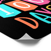 Kinder uur voor 100 dagen 100e schooldag vandaag poster (Hoek)