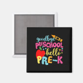 Kinder Vaarwel kleuterschool terug naar school Magneet (Voorkant / Achterkant)