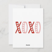 kinder valentijn kaart, gepersonaliseerde valentij feestdagenkaart (Achterkant)