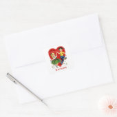  Kinder Valentijn Vierkante Sticker (Envelop)