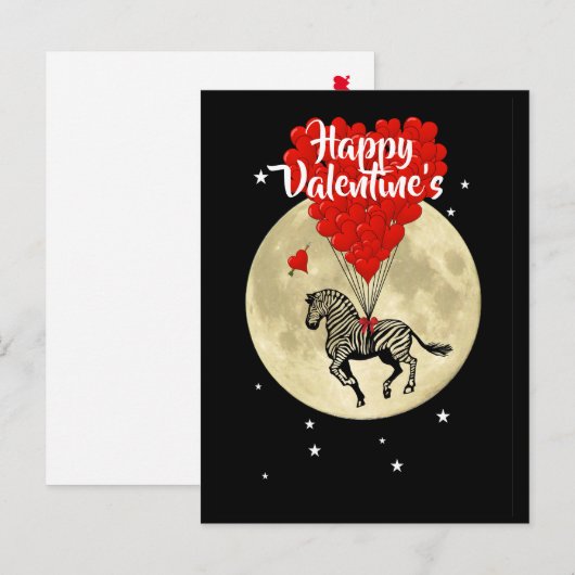 Kinder Valentijnsdag Aankondigingskaart (Voorkant / Achterkant)