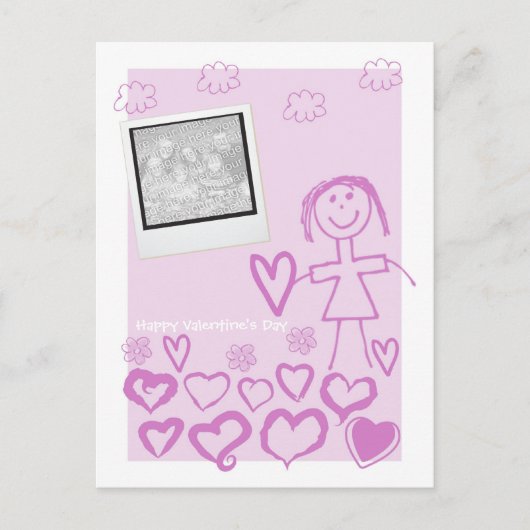 Kinder Valentijnsdag Briefkaarten (Voorkant)