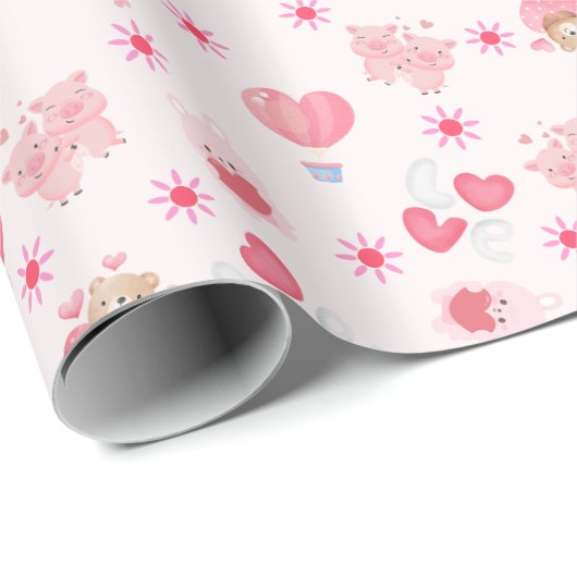 Kinder Valentijnsdag Cadeaupapier (Rol Hoek)