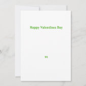 Kinder Valentijnsdag Dino-mijt Dinosaurus Flat Kaart (Achterkant)