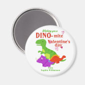 Kinder Valentijnsdag Dino-mite Dinosaur Magneet (Voorkant / Achterkant)