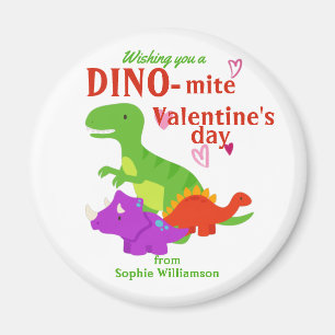 Kinder Valentijnsdag Dino-mite Dinosaur Magneet