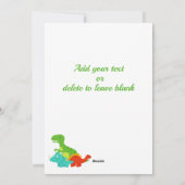 Kinder Valentijnsdag Dinosaur Dino-mite Fun Flat Feestdagenkaart (Achterkant)