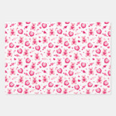 Kinder Valentijnsdag Doos met Chocolade Teddybeer Inpakpapier Vel (Voorkant 3)