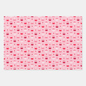 Kinder Valentijnsdag Heart Cupcakes Galore Inpakpapier Vel (Voorkant)