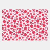 Kinder Valentijnsdag Hearts Chocolates Aardbei Inpakpapier Vel (Voorkant 2)