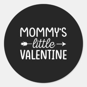 Kinder Valentijnsdag Peuter Mommys Kleine Valentij Ronde Sticker