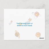 Kinder Valentijnsdag ruimte uit deze wereld Briefkaart (Achterkant)