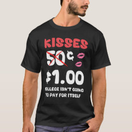 Kinder Valentijnsdag Shirt voor jongens Funny Kiss