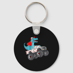 Kinder Valentijnsdag T Rex Riding Monster Truck Fu Sleutelhanger