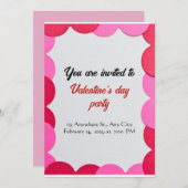 kinder Valentijnsdag-uitnodigingskaart Kaart (Voorkant / Achterkant)