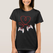 Kinder Valentijnsdag van het Hart Video-Game Contr T-shirt (Voorkant)