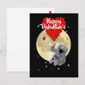 Kinder Valentijnsdag van ruimtevaarder Aankondigingskaart (Voorkant / Achterkant)