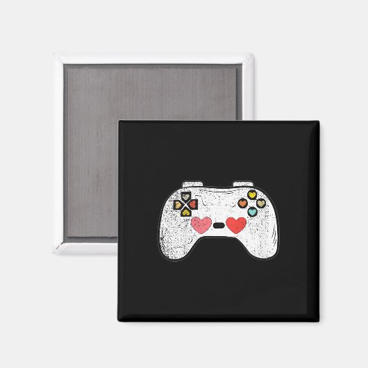 Kinder Valentijnsdag voor hartvideospelcontroller  Magneet (Voorkant / Achterkant)