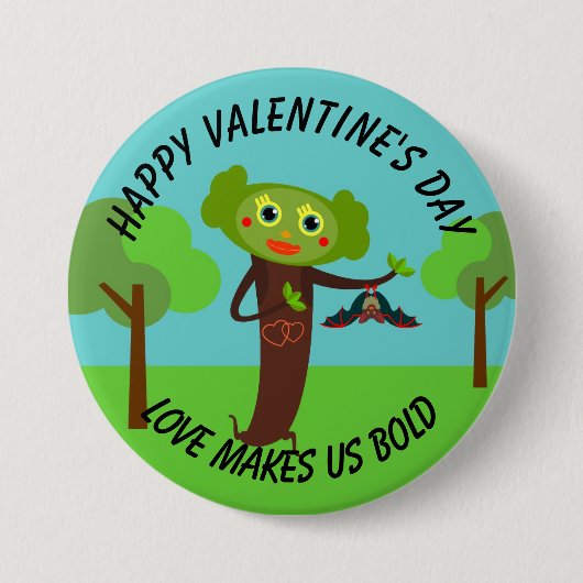 Kinder Valentijnse feestdag Ronde Button 7,6 Cm (Voorkant)
