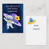 Kinder Valentijnse klaslokalen Notitiekaartje (Voorkant / Achterkant)