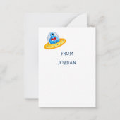 Kinder Valentijnse klaslokalen Notitiekaartje (Achterkant)