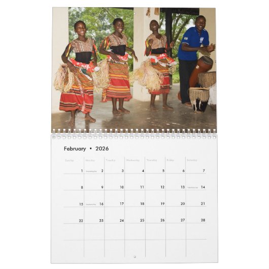 KINDER VAN AFRIKA Wandkalender Kalender (Feb 2026)