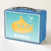 Kinder van Cute Yellow Submarine Underwater Vessel (Achterkant)