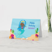 Kinder van het Afrikaanse Amerikaanse meisje Happy Kaart (Voorkant)