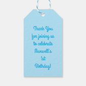 Kinder van Skunk Birthday Party Cadeaulabel (Achterkant)