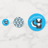 Kinder van Skunk Birthday Party Confetti (Voorkanten)