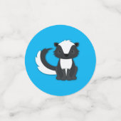 Kinder van Skunk Birthday Party Confetti (Kleine voorkant)